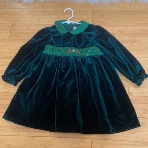Velvet Green Dress